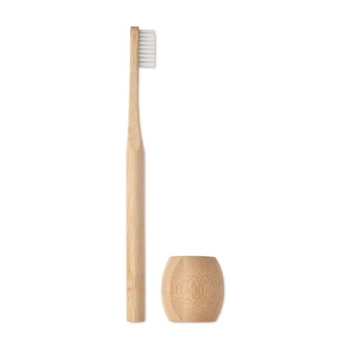Bamboe tandenborstel met houder - Afbeelding 2